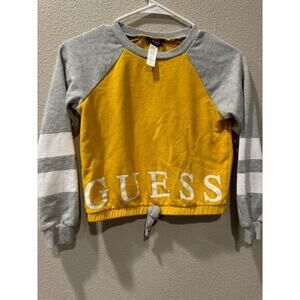 Guess Kids Yellow Colorblock Sweatshirt‎ Size S